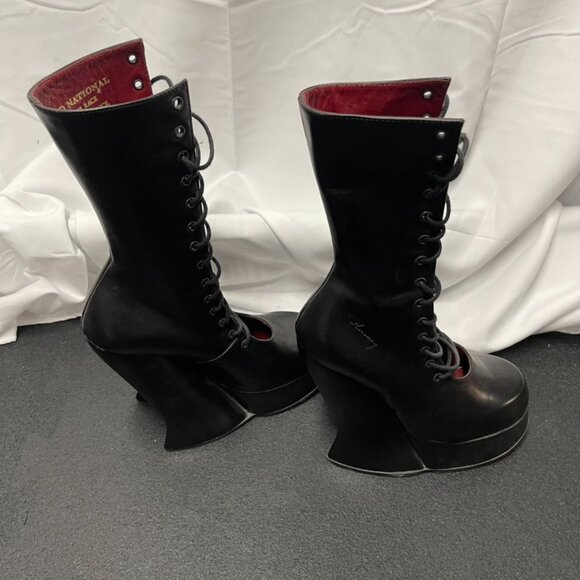 Fluevog Original Corset Grand National Boots Sz 7 - Picture 8 of 12